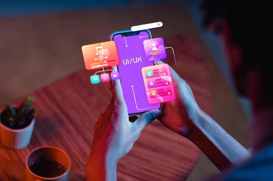 Conceito de velocidade, segurança e experiência de usuário em interfaces digitais.